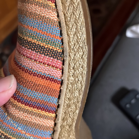 Dansko EU39/US8.5/9 Multicolor Vegan Striped Jute Espadrille Mules/Clogs… - Picture 12 of 16